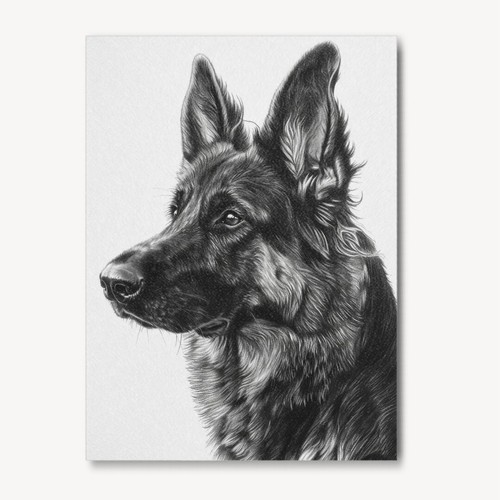 German shepherd pencil - shepherd,