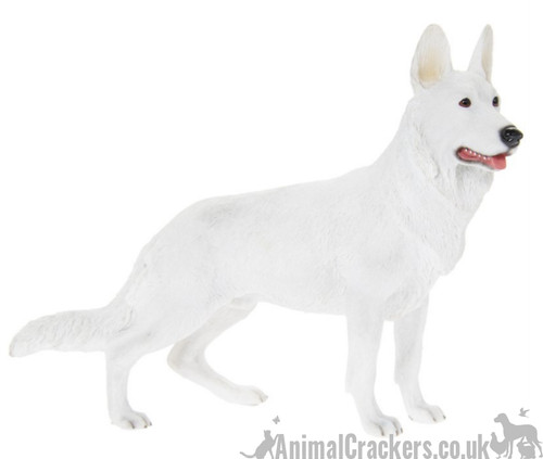 German shepherd figurine white - german,