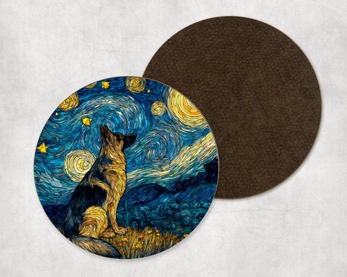 German shepherd dog night sky - dog,