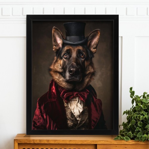 German shepherd top - in, hat