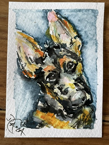 Watercolor aceo painting - aceo,
