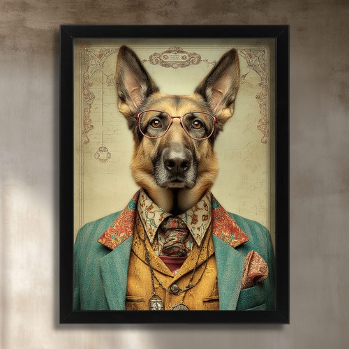 Vintage german shepherd - vintage,