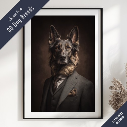Smartly dressed dog portrait - smartly,