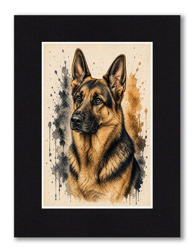 German shepherd dog 6x4 - shepherd,