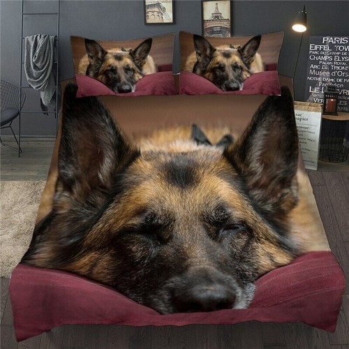 Sleeping german shepherd dog - shepherd,