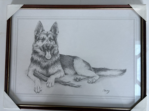 Print pencil drawing of long - pencil,