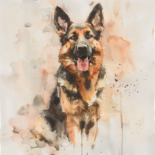German shepherd dog - shepherd, portrait
